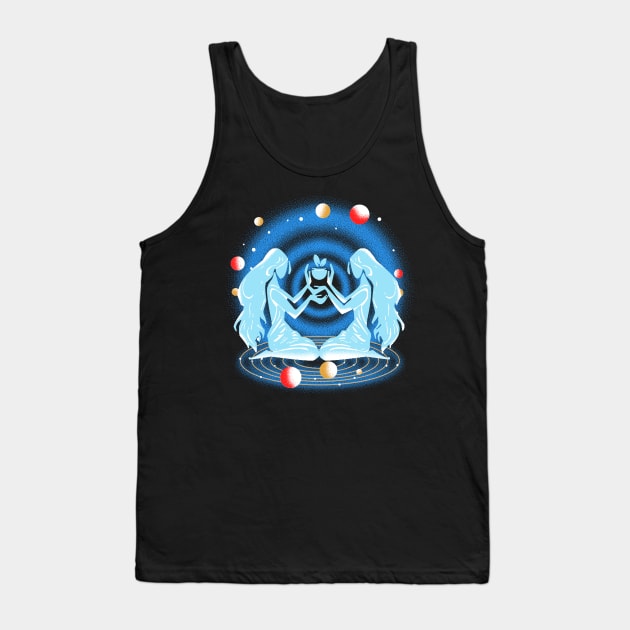 Gemini Zodiac Sign Tank Top by MakgaArt